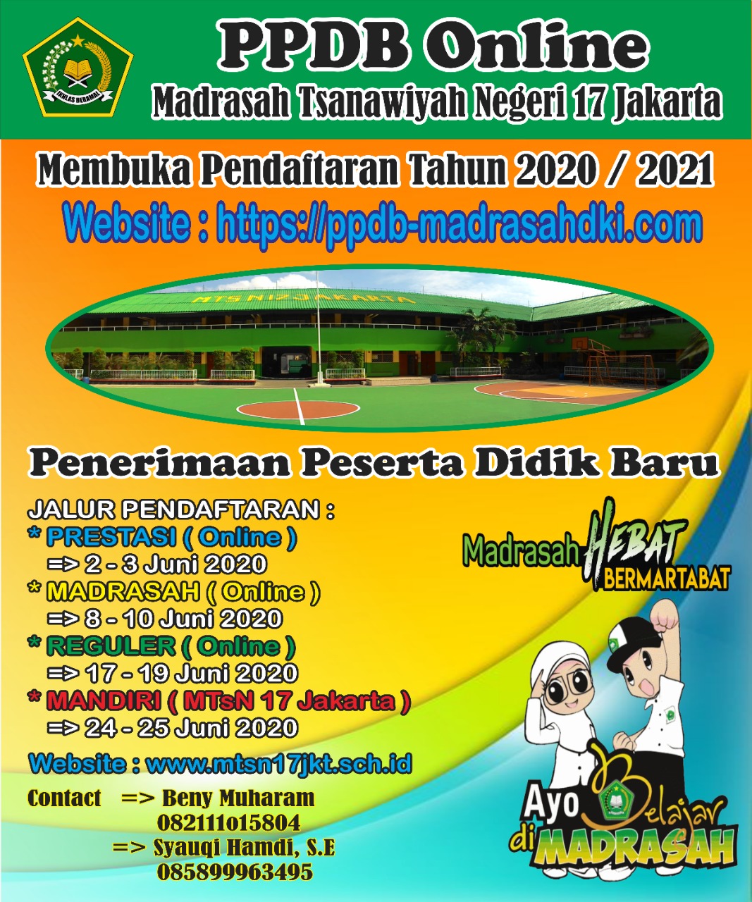 PPDB 2020/2021 MTsN 17 Jakarta Timur