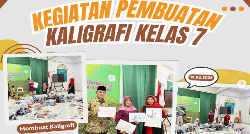 Cintai Seni Islam, Para Siswa Berlatih Membuat Kaligrafi