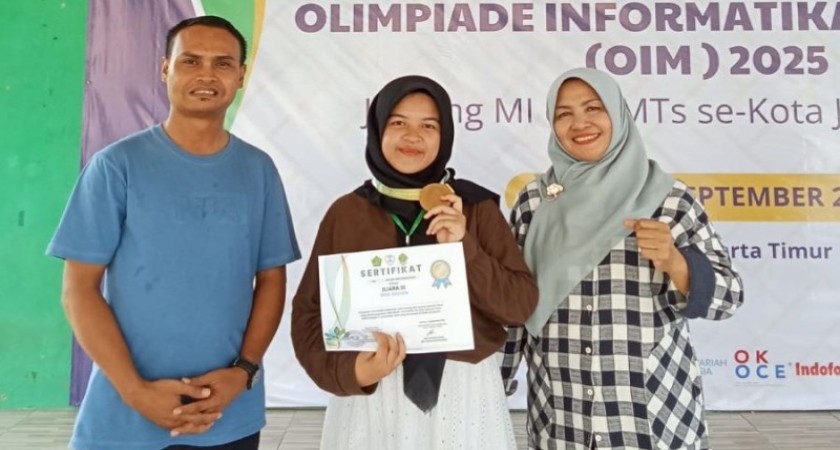 Carissa Ratu Rizqi, Siswi Kreatif MTsN 17 Jakarta yang Cemerlang di OIM 2025