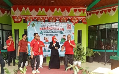 Semangat Kemerdekaan dan Silaturahmi, MTsN 17 Jakarta Meriahkan HUT ke-81 RI di Kankemenag Kota Jakarta Timur