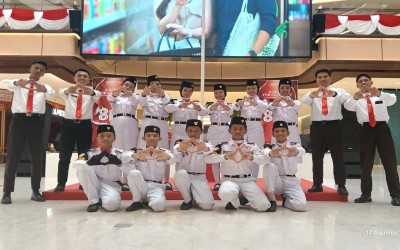 Paskibra SAKATA MTsN 17 Jakarta, Dipercaya Bertugas HUT RI ke-81 di Lippo Icon Cibubur