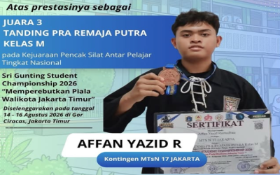 Siswa MTsN 17 Jakarta Raih Juara 3 Pencak Silat Tingkat Nasional